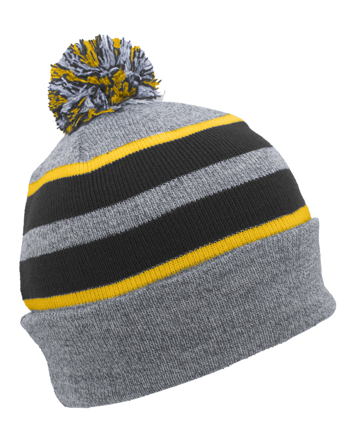 Pacific Headwear Knit Fold-Over Pom-Pom Beanie 641K