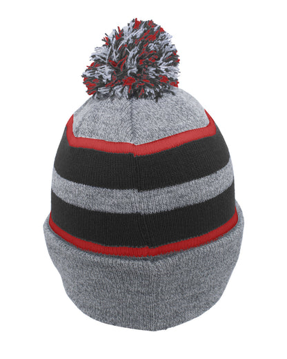 Pacific Headwear Knit Fold-Over Pom-Pom Beanie 641K