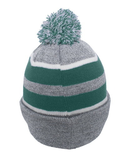 Pacific Headwear Knit Fold-Over Pom-Pom Beanie 641K