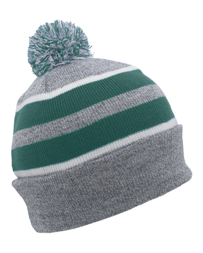 Pacific Headwear Knit Fold-Over Pom-Pom Beanie 641K