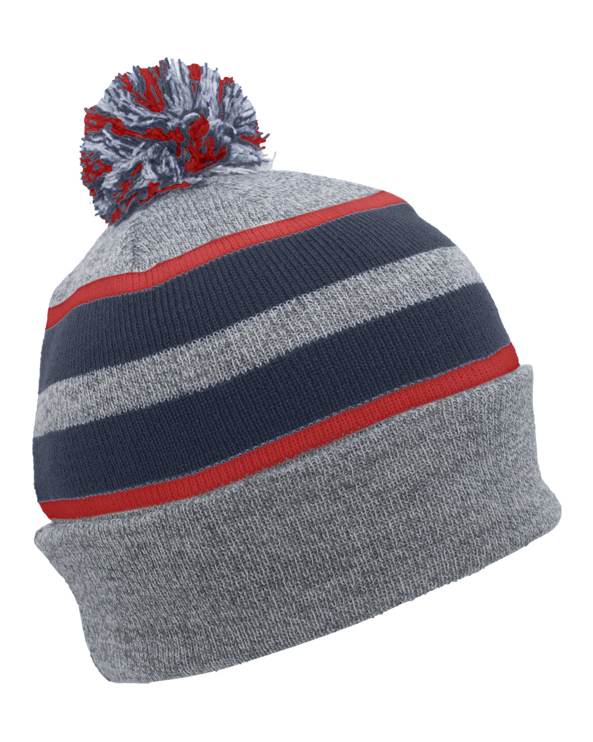 Pacific Headwear Knit Fold-Over Pom-Pom Beanie 641K