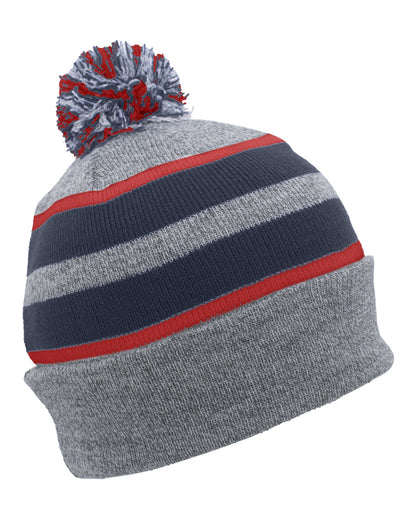 Pacific Headwear Knit Fold-Over Pom-Pom Beanie 641K