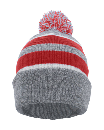 Pacific Headwear Knit Fold-Over Pom-Pom Beanie 641K