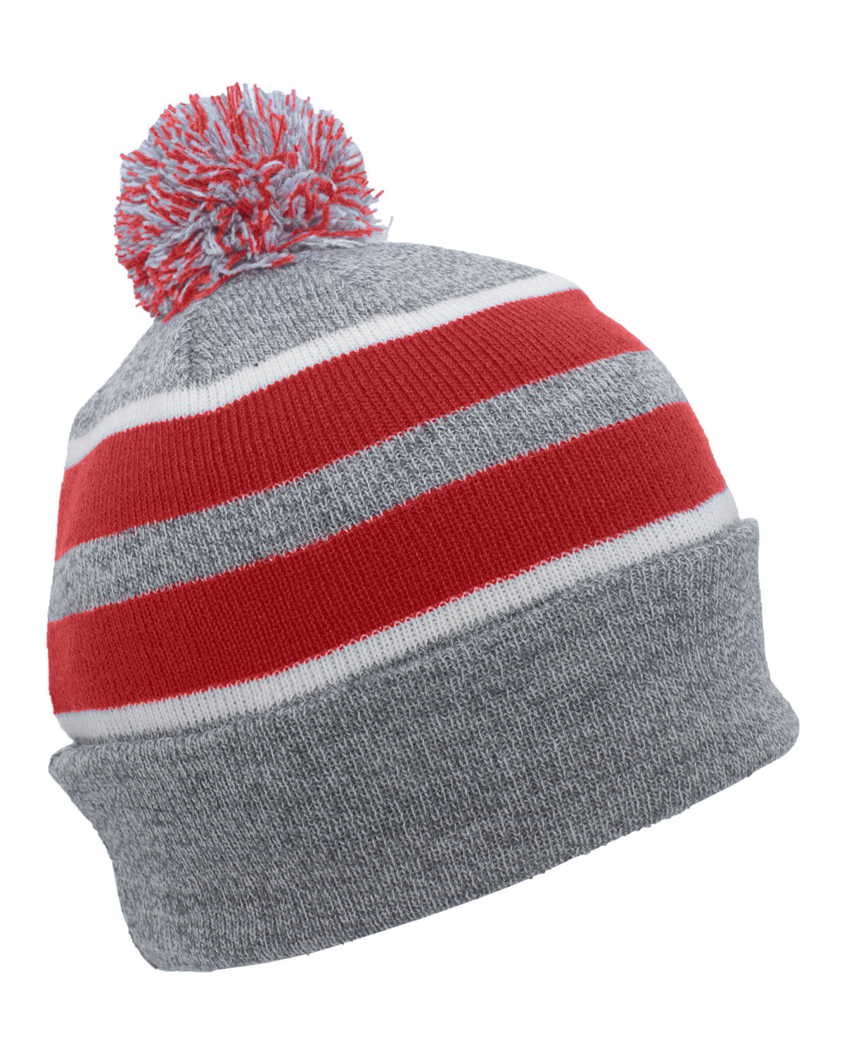 Pacific Headwear Knit Fold-Over Pom-Pom Beanie 641K