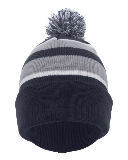 Pacific Headwear Knit Fold-Over Pom-Pom Beanie 641K