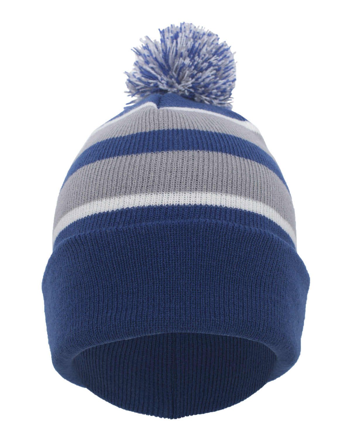 Pacific Headwear Knit Fold-Over Pom-Pom Beanie 641K