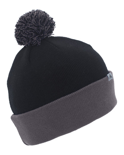 Pacific Headwear Knit Fold-Over Pom-Pom Beanie 641K