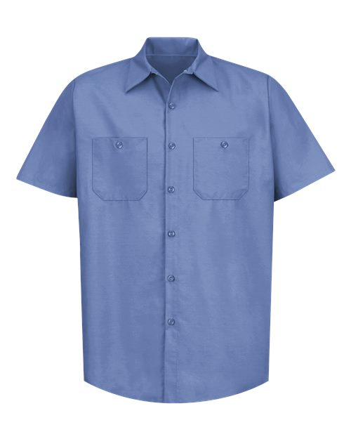 Red Kap Men's Tall Industrial Short Sleeve Work Shirt SP24T