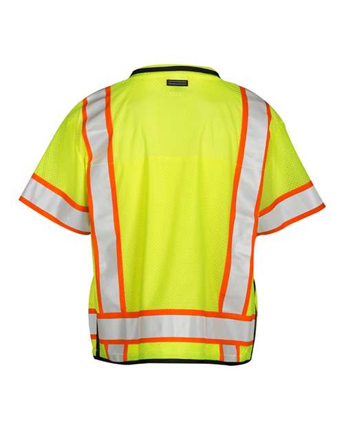 Custom EmbroideredKishigo Unisex Professional Surveyors Vest 5910 Lime