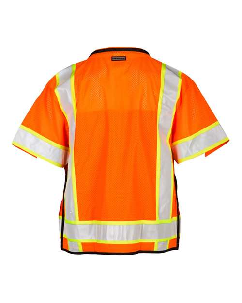 Custom EmbroideredKishigo Unisex Professional Surveyors Vest 5910 Orange