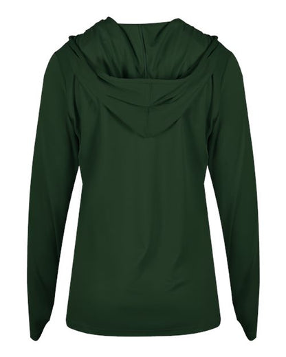 Badger Women's B-Core Long Sleeve Hooded T-Shirt 4165 Forest