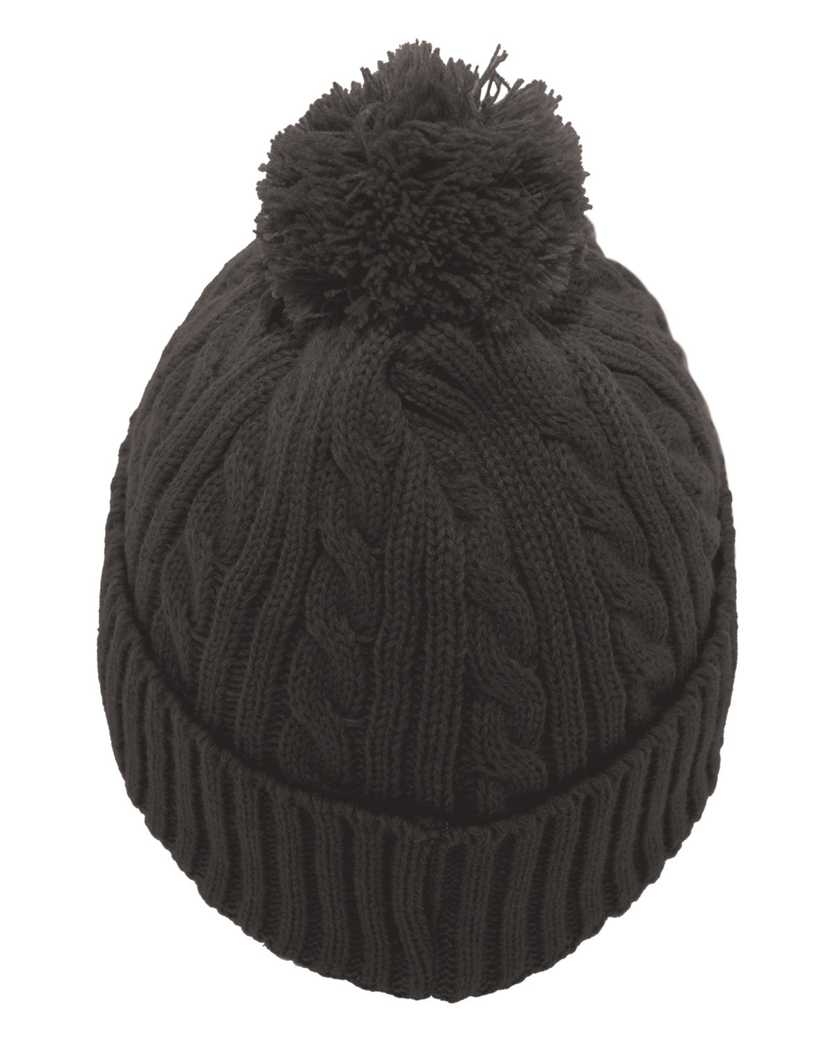 Pacific Headwear Cable Knit Pom-Pom Beanie 643K