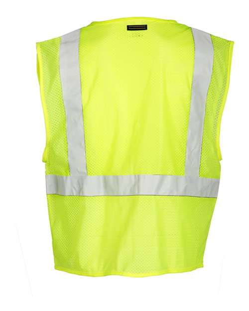 Custom EmbroideredKishigo Unisex Self Extinguishing Mesh Vest 5952 Lime