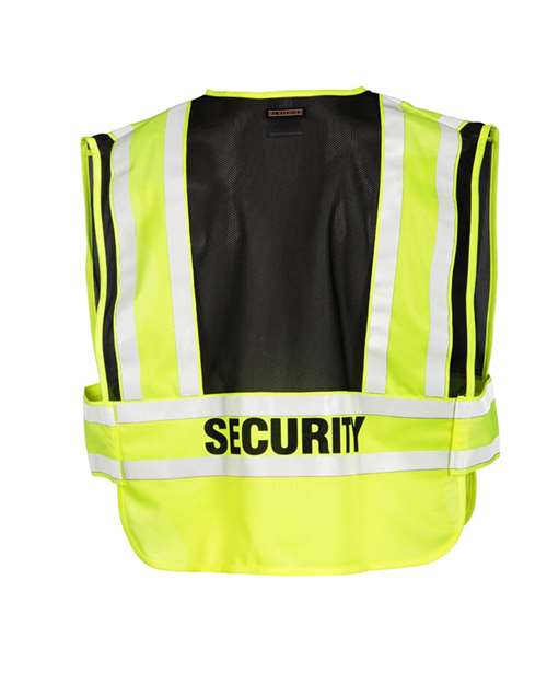 Custom EmbroideredKishigo Unisex Security Vest 5965 Lime/ Black