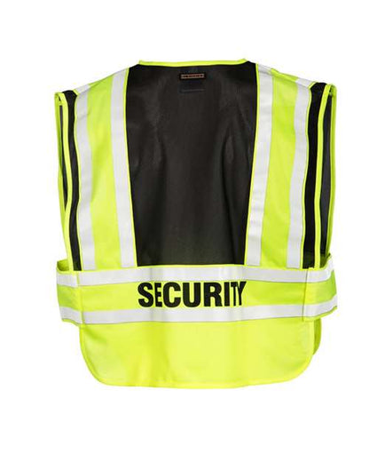 Custom EmbroideredKishigo Unisex Security Vest 5965 Lime/ Black
