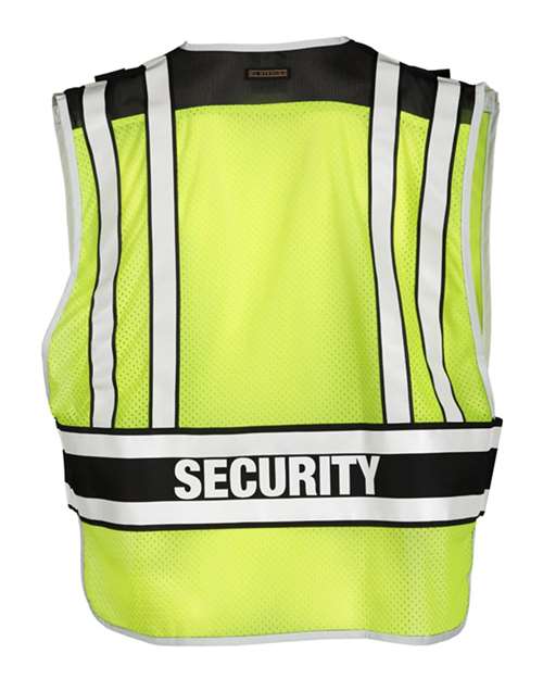 Custom EmbroideredKishigo Unisex Security Vest 5981 Lime/ Black
