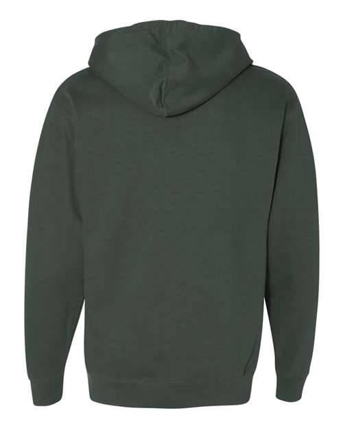 Independent Trading Co. Midweight Hooded Sweatshirt SS4500 Alpine Green Custom Embroidered Business Logo