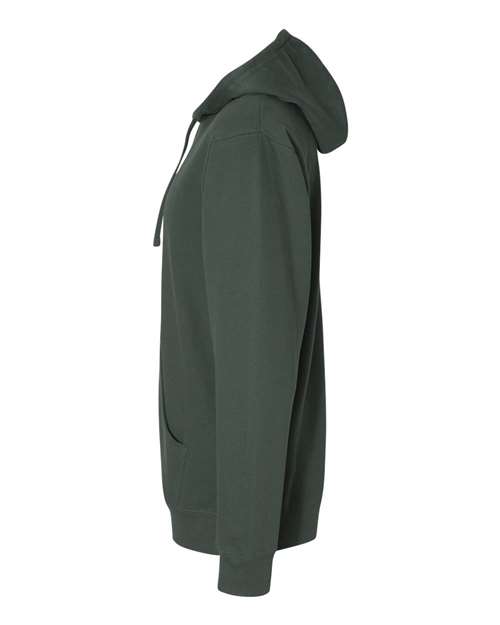 Independent Trading Co. Midweight Hooded Sweatshirt SS4500 Alpine Green Custom Embroidered Business Logo