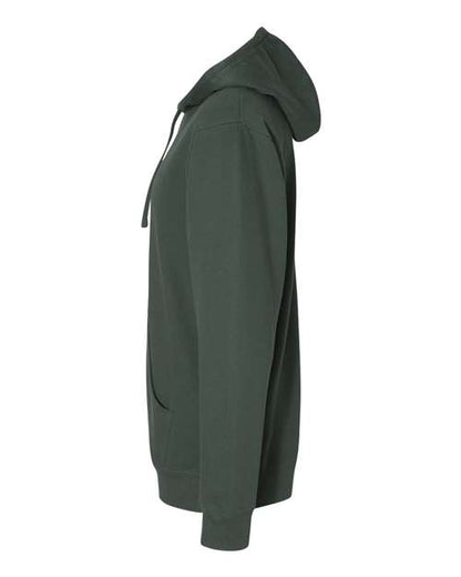 Independent Trading Co. Midweight Hooded Sweatshirt SS4500 Alpine Green Custom Embroidered Business Logo