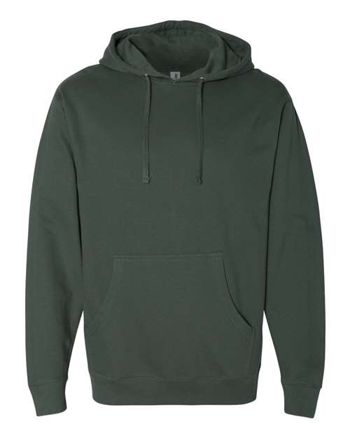 Independent Trading Co. Midweight Hooded Sweatshirt SS4500 Alpine Green Custom Embroidered Business Logo