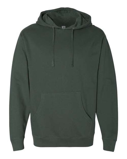 Independent Trading Co. Midweight Hooded Sweatshirt SS4500 Alpine Green Custom Embroidered Business Logo