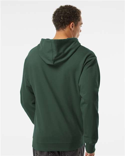 Independent Trading Co. Midweight Hooded Sweatshirt SS4500 Alpine Green Custom Embroidered Business Logo
