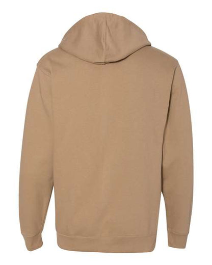 Independent Trading Co. Midweight Hooded Sweatshirt SS4500 Sandstone Custom Embroidered Business Logo