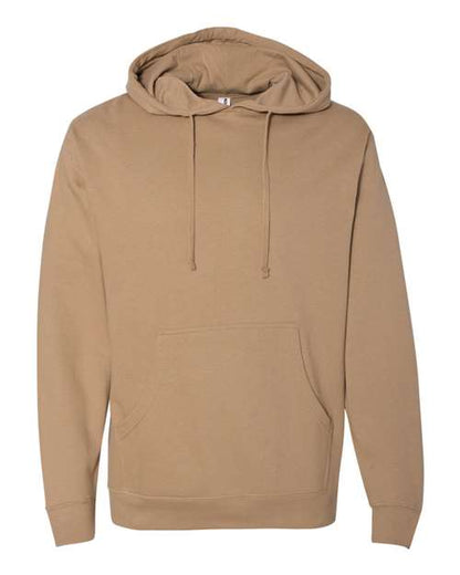 Independent Trading Co. Midweight Hooded Sweatshirt SS4500 Sandstone Custom Embroidered Business Logo
