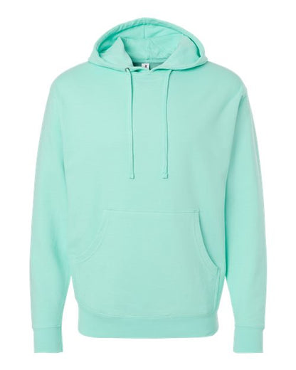 Independent Trading Co. Midweight Hooded Sweatshirt SS4500 Mint Custom Embroidered Business Logo