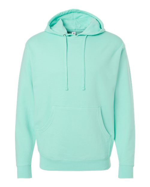 Independent Trading Co. Midweight Hooded Sweatshirt SS4500 Mint Custom Embroidered Business Logo