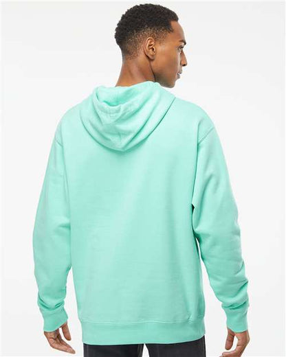 Independent Trading Co. Midweight Hooded Sweatshirt SS4500 Mint Custom Embroidered Business Logo
