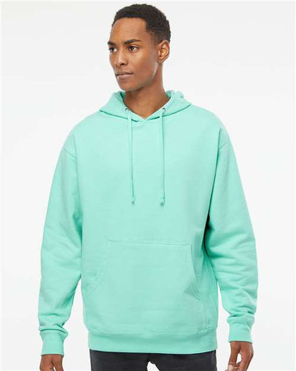 Independent Trading Co. Midweight Hooded Sweatshirt SS4500 Maroon Custom Embroidered Business Logo