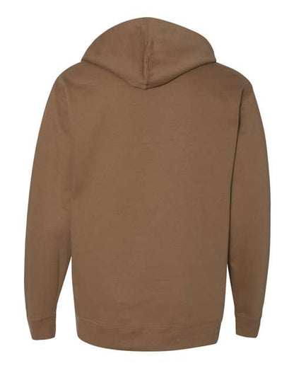 Independent Trading Co. Midweight Hooded Sweatshirt SS4500 Saddle Custom Embroidered Business Logo