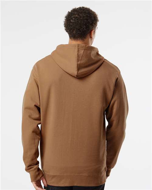 Independent Trading Co. Midweight Hooded Sweatshirt SS4500 Saddle Custom Embroidered Business Logo