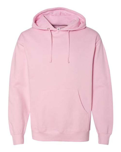 Independent Trading Co. Midweight Hooded Sweatshirt SS4500 Light Pink Custom Embroidered Business Logo
