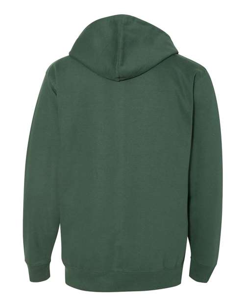 Independent Trading Co. Midweight Hooded Sweatshirt SS4500 White Custom Embroidered Business Logo