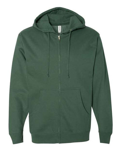 Independent Trading Co. Midweight Hooded Sweatshirt SS4500 White Custom Embroidered Business Logo