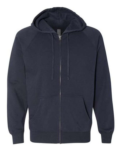 Independent Trading Co. Special Blend Raglan Full-Zip Hooded Sweatshirt PRM33SBZ Custom Embroidered Business Logo