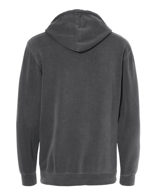 Independent Trading Co. Midweight Pigment-Dyed Hooded Sweatshirt PRM4500 Pigment Amber Custom Embroidered Business Logo