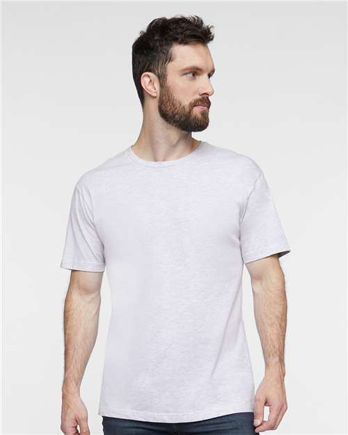 Custom Embroidered  LAT Fine Jersey Tee 6901 Ash