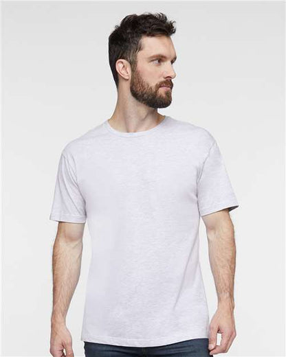 Custom Embroidered  LAT Fine Jersey Tee 6901 Ash