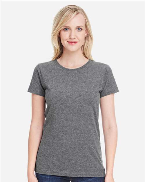 LAT Women's Fine Jersey Tee 3516 Granite Heather
