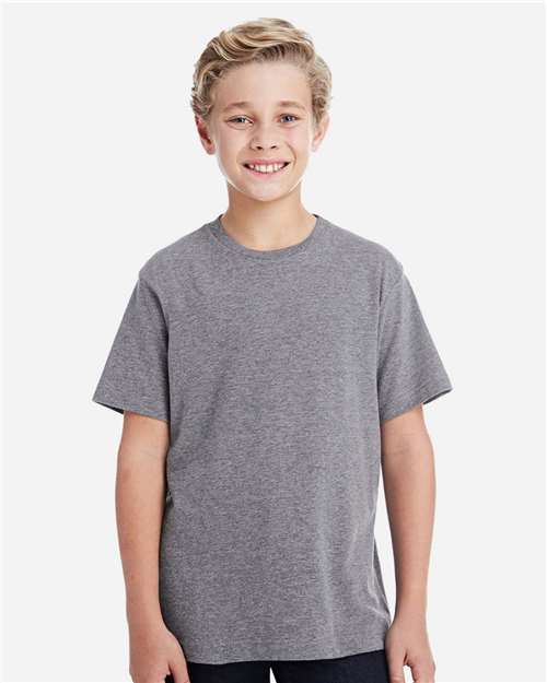 LAT Youth Fine Jersey Tee 6101 Granite Heather