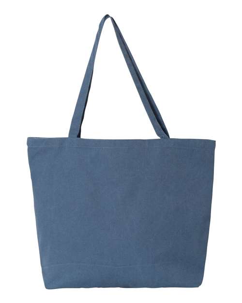 Liberty Bags Seaside Pigment-Dyed Large Tote 8507 Custom Embroidered Business Logo