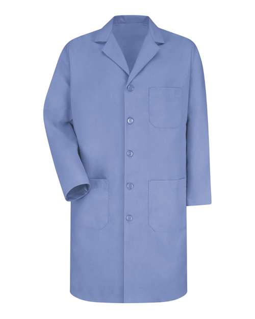Red Kap Button Front Lab Coat Extended Sizes KP14EXT Custom Embroidered Business Logo