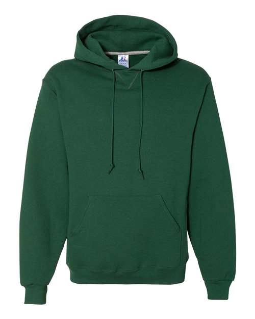 Russell Athletic Dri Power® Hooded Sweatshirt 695HBM Dark Green Custom Embroidered Business Logo