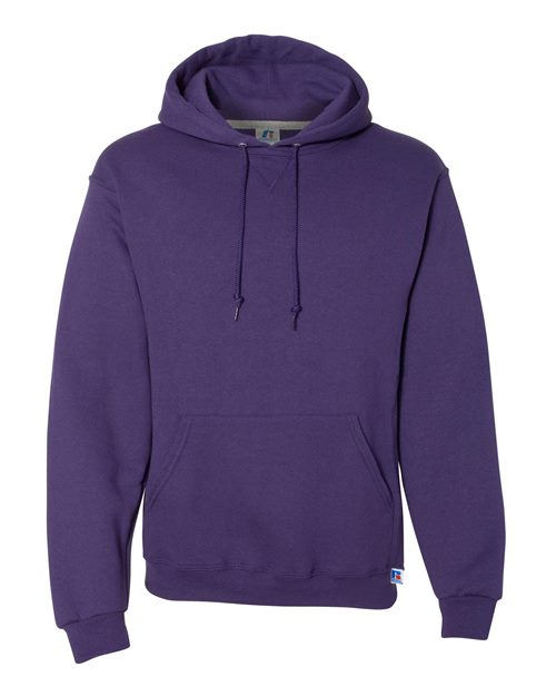 Russell Athletic Dri Power® Hooded Sweatshirt 695HBM Purple Custom Embroidered Business Logo