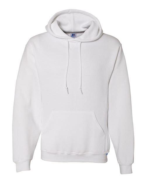 Russell Athletic Dri Power® Hooded Sweatshirt 695HBM White Custom Embroidered Business Logo