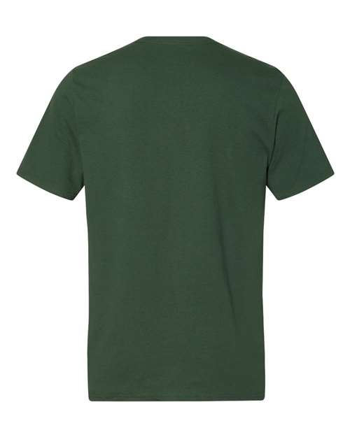 Russell Athletic Dri Power® CVC Performance T-Shirt 64STTM Dark Green Custom Embroidered Business Logo