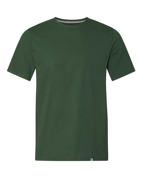 Russell Athletic Dri Power® CVC Performance T-Shirt 64STTM Dark Green Custom Embroidered Business Logo